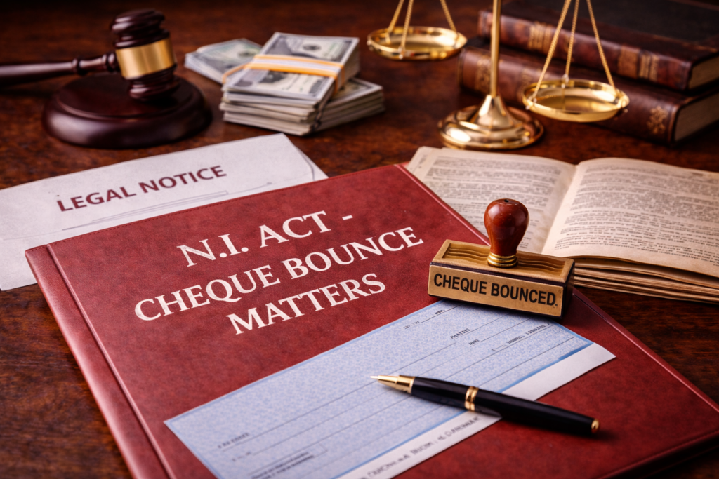 N.I. Act/Cheque Bounce Matters ni act image